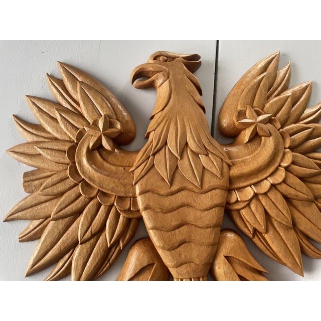 Wooden Eagle, Cross and Shield Sculptures, 1910s, Set of 4 For Sale - Image 9 of 13