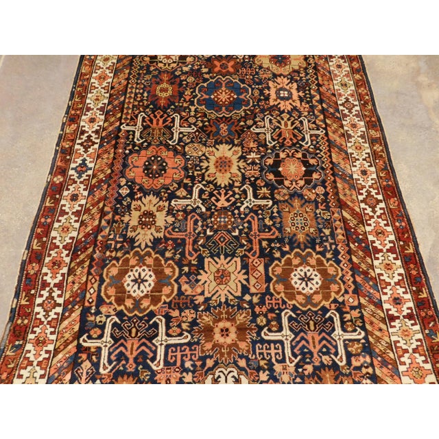 1900 Antique Caucasian Gallery Rug For Sale In Los Angeles - Image 6 of 13