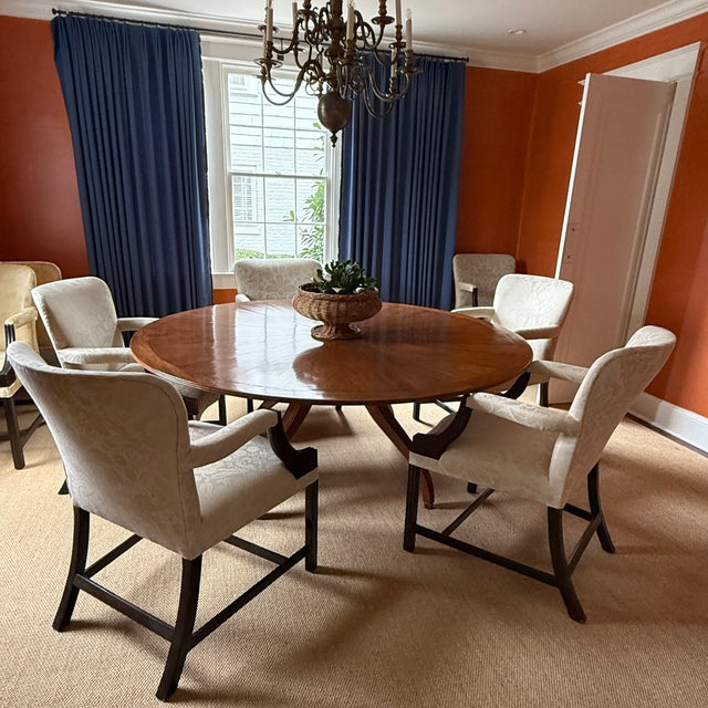 Set of 6 Rose Tarlow Melrose House Chippendale Arm Chairs For Sale - Image 17 of 18