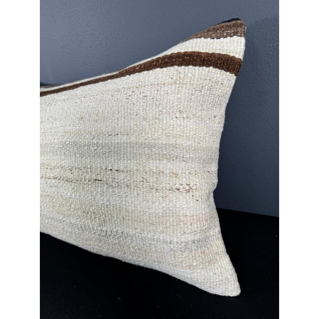 Turkish Hemp Pillow Cushion Natural Beige Brown Pillow Cushion Cover 16" x 24" #30029 Enhance your home decor with our...