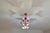 Vintage Italian Murano Style Hand-Painted Pink Floral Pendant Light, Romantic Glass Blossom Chandelier, Dramatic Ceiling Shadow Display For Sale - Image 4 of 17