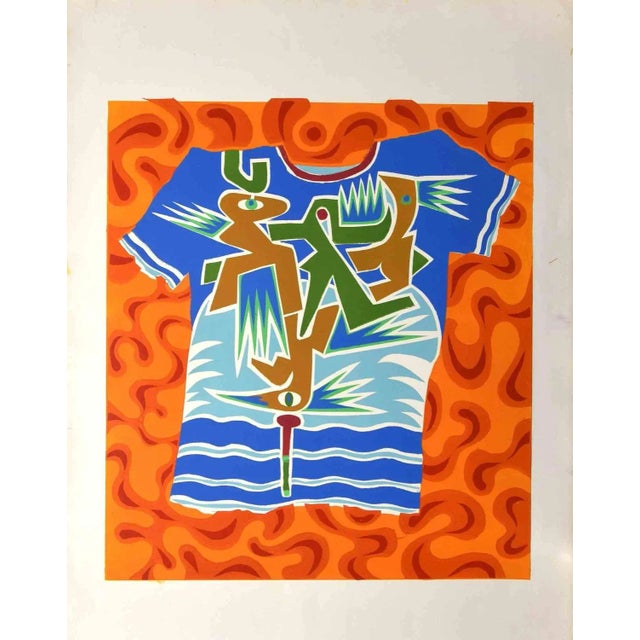 Abstract Composition is an original lithograph realized by Leo Guida in the 1970s. Good condition. Not signed. Leo Guida...