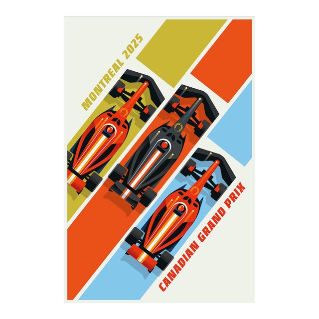 2025 Contemporary Bo Lundberg Sports Poster - Canadian Grand Prix, Montreal For Sale
