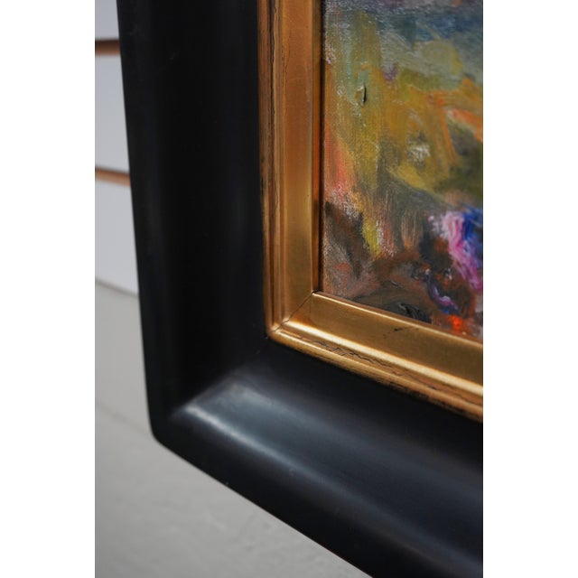 1980s Robert Miller Oil Painting on Canvas of Mountain For Sale - Image 5 of 10