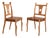 Etruscan Oak and Leather Chairs, 1970s., Set of 2 For Sale