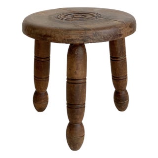 Vintage Tripod Stool, 1950s For Sale