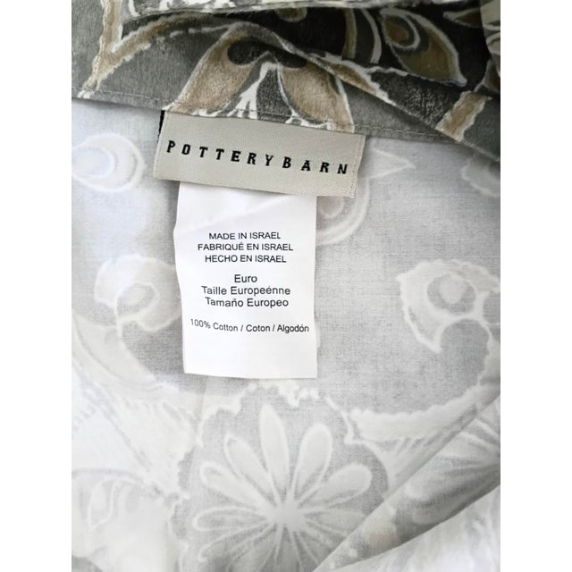 2016 Pottery Barn Jacqueline Euro Pillow Sham Pair For Sale - Image 12 of 12