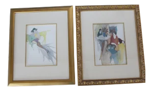 Framed Itzchak Tarkay Prints - A Pair