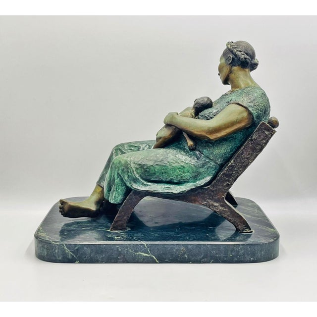 Mother and Child – Bronze Sculpture by Martin González Perez, Signed & Numbered For Sale - Image 4 of 18