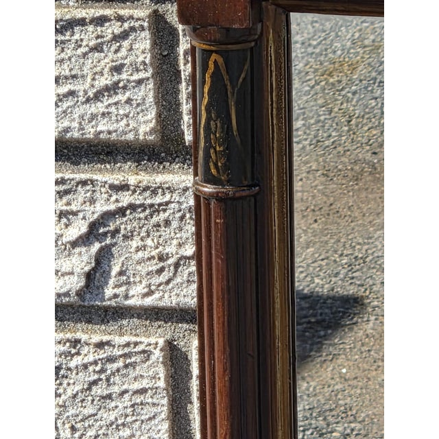 1920s 1920 English Regency, Hand Painted Beautiful Hallway/ Living Room Mirror. For Sale - Image 5 of 17