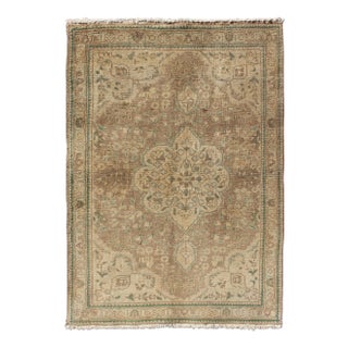 1950s Semi Vintage Tabriz Rug - 3′2″ × 4′10″ For Sale