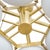 Brass and White Murano Glass Beehive Flush Mount Ceiling Lamp, 2009 For Sale - Image 3 of 7