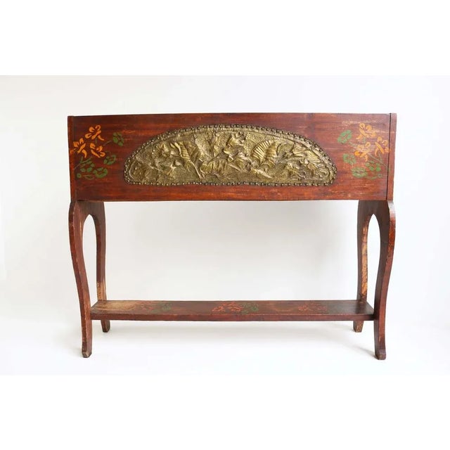 Antique French Art Nouveau Planter / Jardiniere in Brass, 1900 For Sale - Image 11 of 12