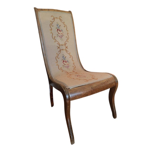 Art Nouveau Wooden Desk Chair For Sale