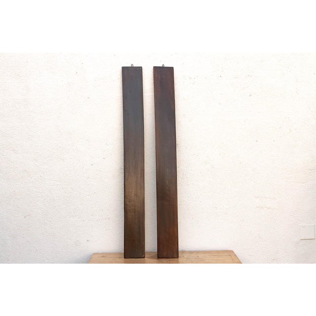 Pair of Finely Carved Chinese Calligraphy Panels For Sale - Image 9 of 11