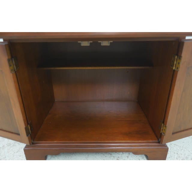 1970s Henkel Harris Cherry 2 Door Nightstand For Sale - Image 5 of 18