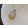40 Carat Oval Ethiopian Opal Pendant / Necklace 14 Karat White Gold Necklace For Sale - Image 16 of 18