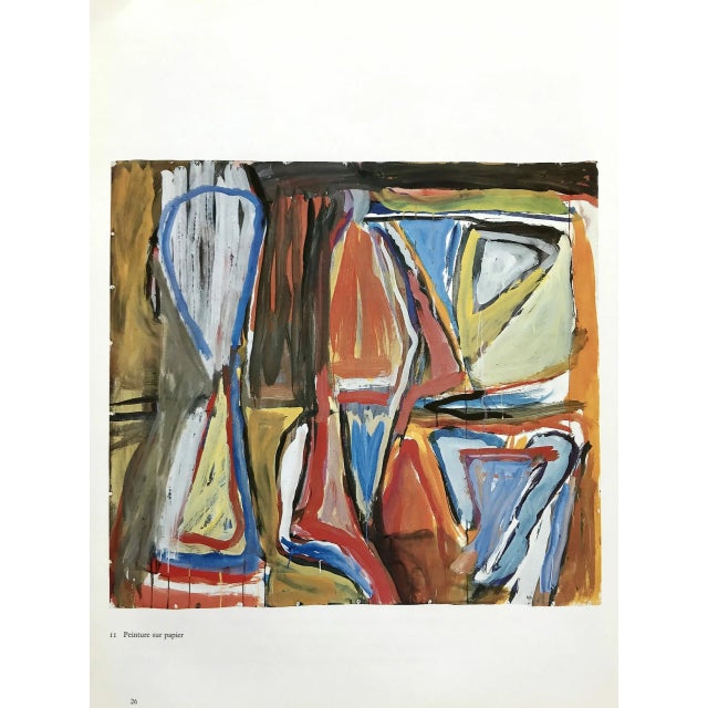Abstract 1980 Bram Van Velde Dm09240 Derriere Le Miroir For Sale - Image 3 of 3