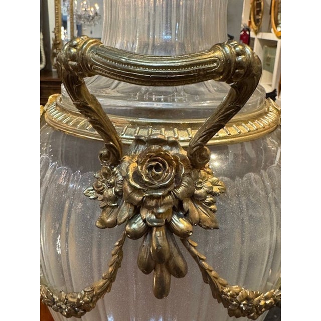 Mid 20th Century Large Scale Baccarat Manner Vase For Sale In Dallas - Image 6 of 7