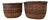 Vintage Japanese Bamboo Baskets, 1960s, Set of 2 For Sale