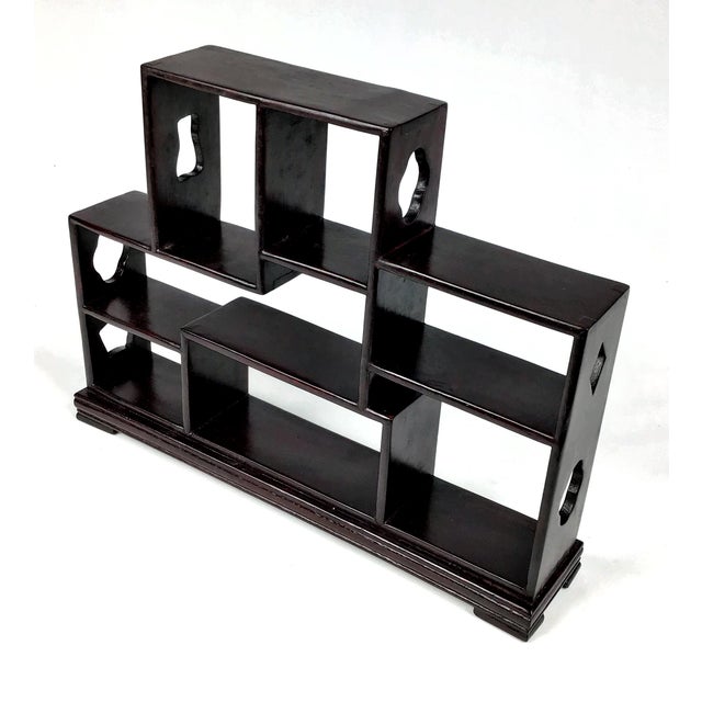 R 1910s Chinese Ming Style Nic Nac Shelf 12 X 9 X 2 For Sale - Image 4 of 13