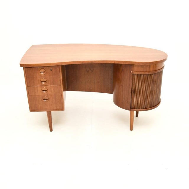 Mid-Century Modern Vintage Danish Teak Desk, 1960s For Sale - Image 3 of 13