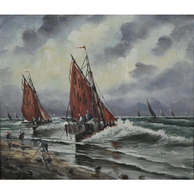 L. Henry, Fishing, Late 19th Century, Oil on Canvas, Framed For Sale - Image 5 of 16