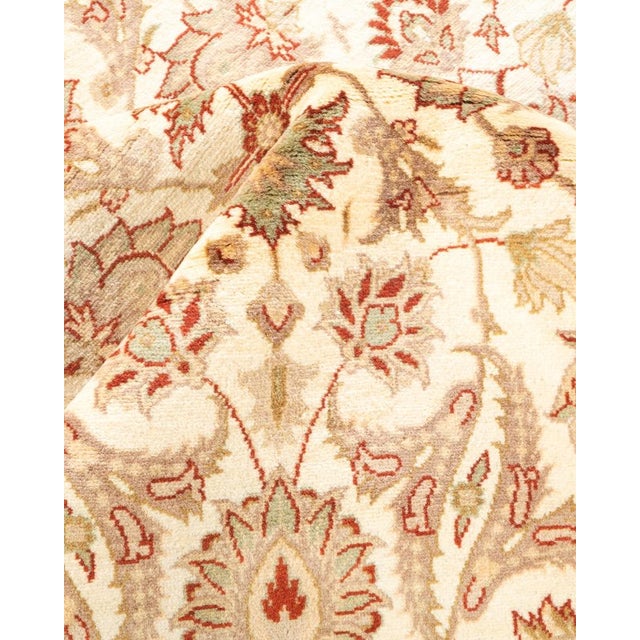 Textile Eclectic, One-of-a-Kind Hand-Knotted Area Rug in Ivory, 4' 2" x 6' 3" For Sale - Image 7 of 8