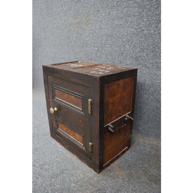 Late 20th Century Victorian Carriage Jeweler's Strong Box Safe For Sale - Image 5 of 16