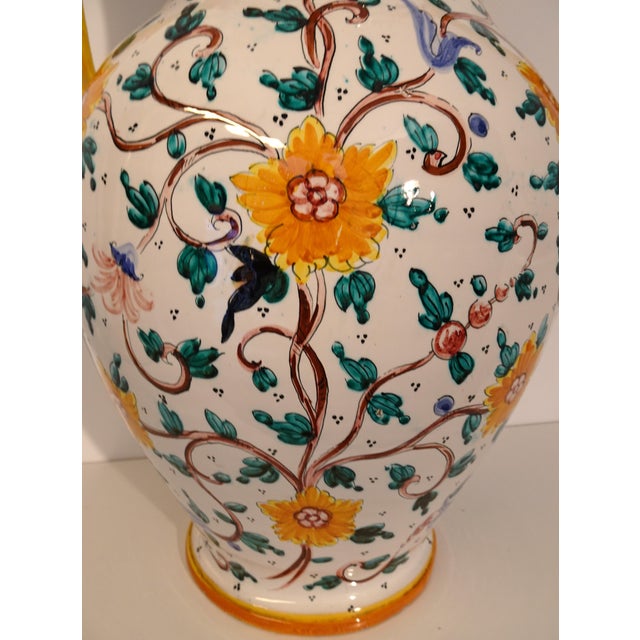 Italian Vase Majolica Ceramic from Proffessor Alfredo Santarelli, Perugia, Italy, 1950s For Sale - Image 14 of 18