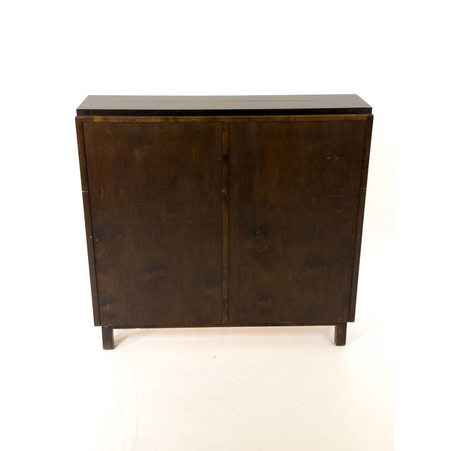 Swedish Grace Stained Flame Birch Bookcase, Sweden, 1920s For Sale - Image 3 of 7