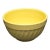 Vintage American Yellow Ware Mixing Bowl Swirl Pattern Oven Ware For Sale