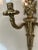 Traditional Pair, Vintage Italian Gilt Bronze Two-Light Wall Sconce For Sale - Image 3 of 9