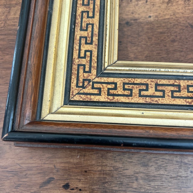 Early 20th Century Antique Neoclassical Mahogany and Parcel Gilt Picture Frame For Sale - Image 5 of 8