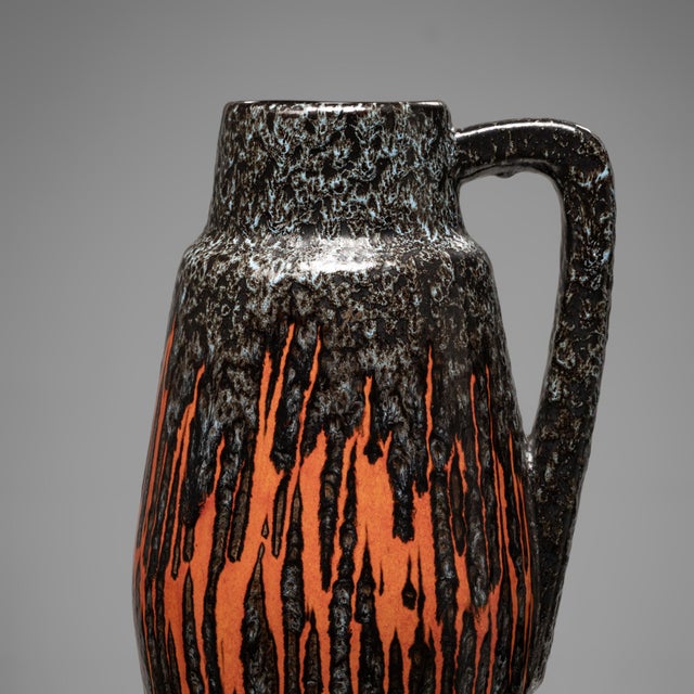 1970s Large Fat Lava Ceramic Jug from Scheurich Keramik, Germany, 1970s For Sale - Image 5 of 9
