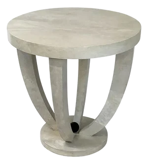 Parchment Side Table, 1980s