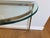 Vintage Italian Brass and Glass Demi-Lune Console Table For Sale - Image 11 of 18