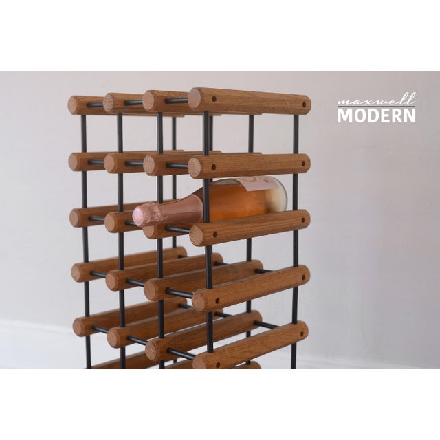Mid-Century Modern Mid Century Danish Modern 21-Bottle Wine Rack For Sale - Image 3 of 9