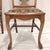 Antique Quarter Sawn Oak Side Chairs With Hand Carved Motif on Each Side and Nailhead Stud Surround Tapestry Seat and Claw Feet For Sale - Image 14 of 18