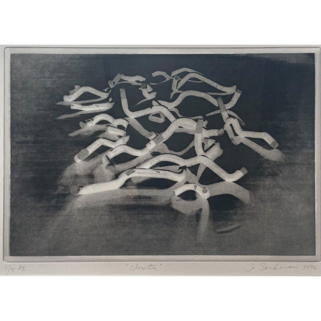 Jo Sandman Abstract Expressionist 'cluster' Signed Etching - Motherwell Student For Sale In Boston - Image 6 of 12
