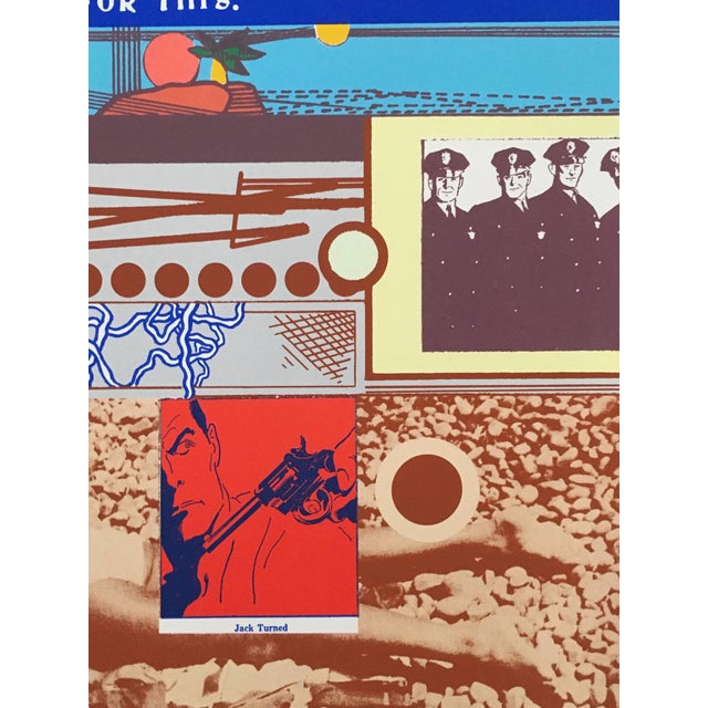 Pop Art Richard Merkin, Epitaph/Tombstone jack Armstrong Pop Art 1969 Color Screenprint Richard Merkin For Sale - Image 3 of 4
