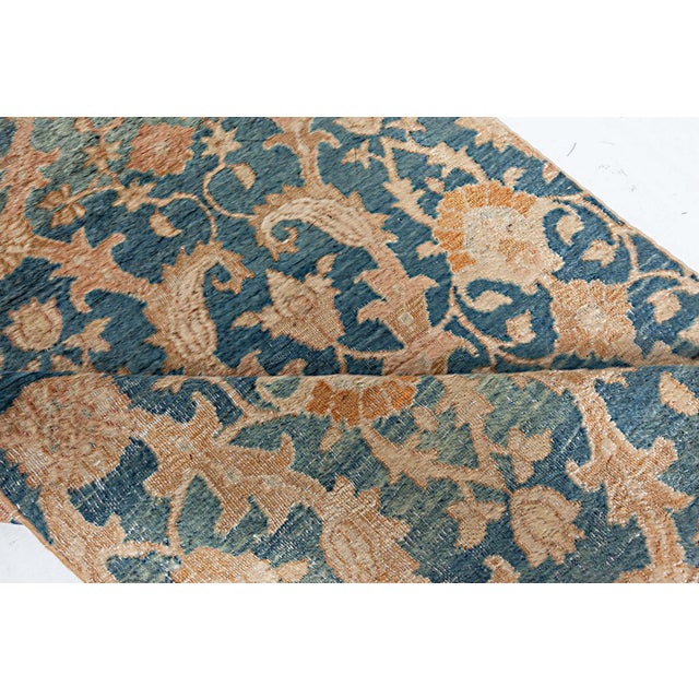 Folk Art Doris Leslie Blau Antique Meshad Light Beige Runner - c. 1920 Mashad (Fragment) For Sale - Image 3 of 7