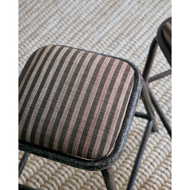 Mid 20th Century Pair of Industrial Stools From Portugal For Sale In New York - Image 6 of 8