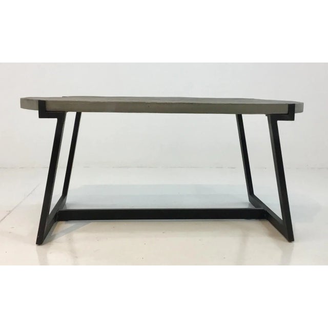 Cyan Design Cyan Co. Weayhered Gray and Iron Cocktail Table For Sale - Image 4 of 5