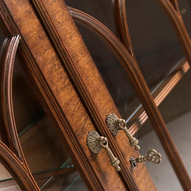 Walnut Display Bookcase For Sale - Image 12 of 12