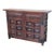 20th Century Narrow Catalan Spanish Baroque Dark Walnut Credenza or Buffet For Sale