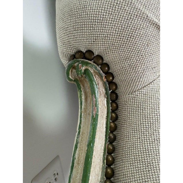 French Louis XV Style Tufted Chaise Lounge For Sale - Image 15 of 18