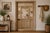 Vintage Chinese Carved Pine Door, with an open trellis design to the door top and sides and a carved hand latch. Because...