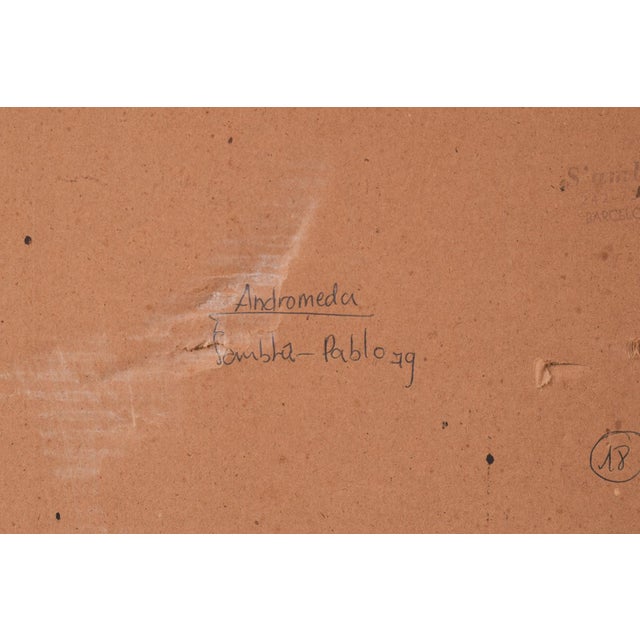 Pablo Sumbhu, Mermaid & Abstract Composition, 1970, Watercolors, Set of 2 For Sale - Image 13 of 18