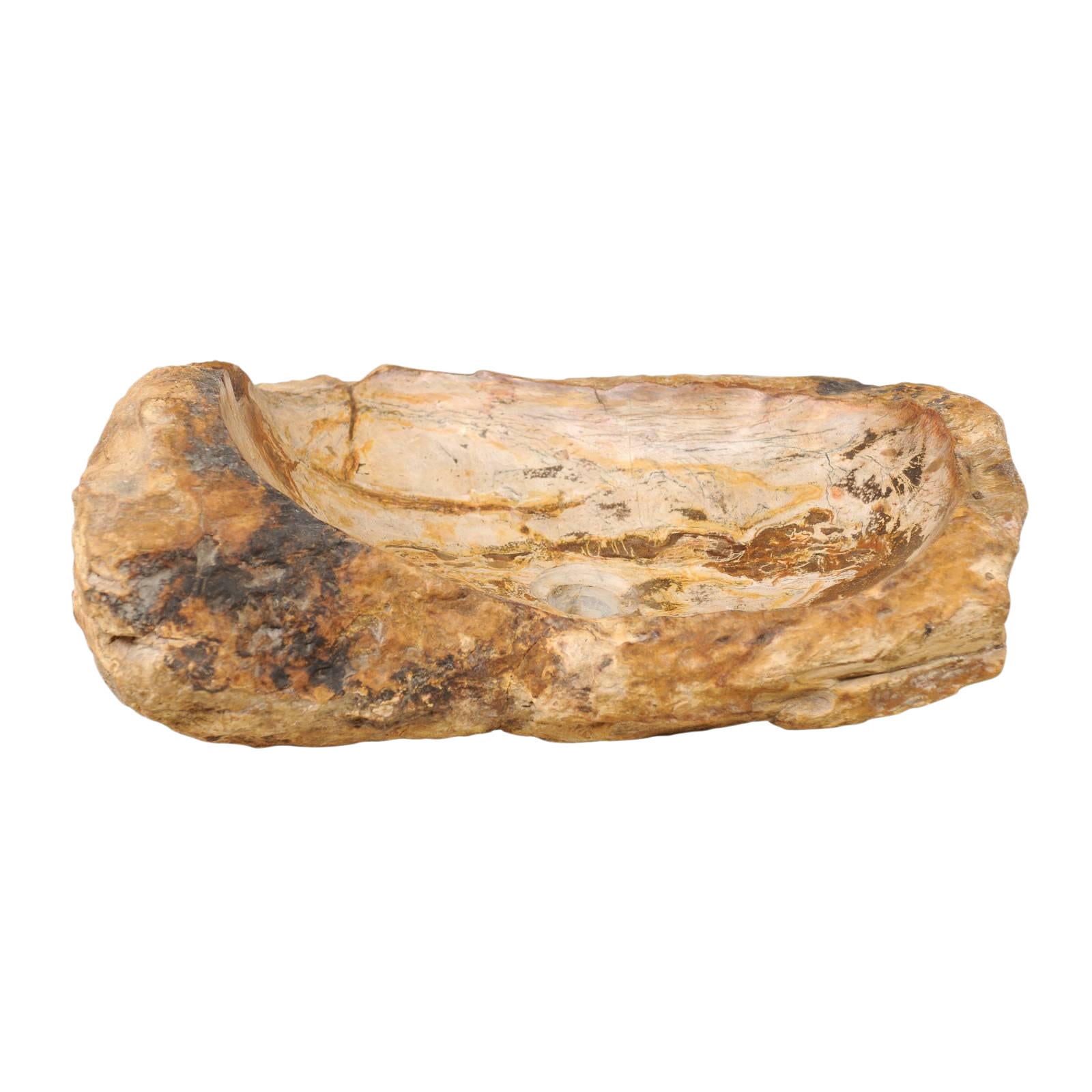 Rustic Petrified Wood Sink Chairish